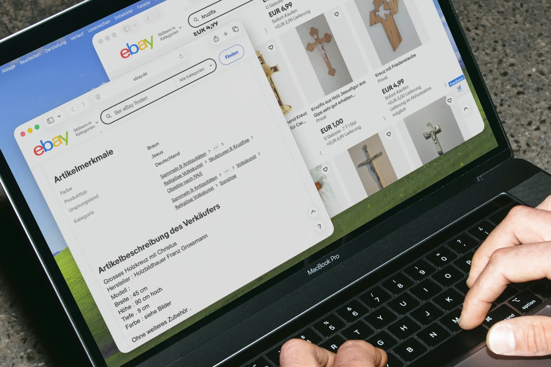 Kruzifix / Recherche / ebay (Detail)